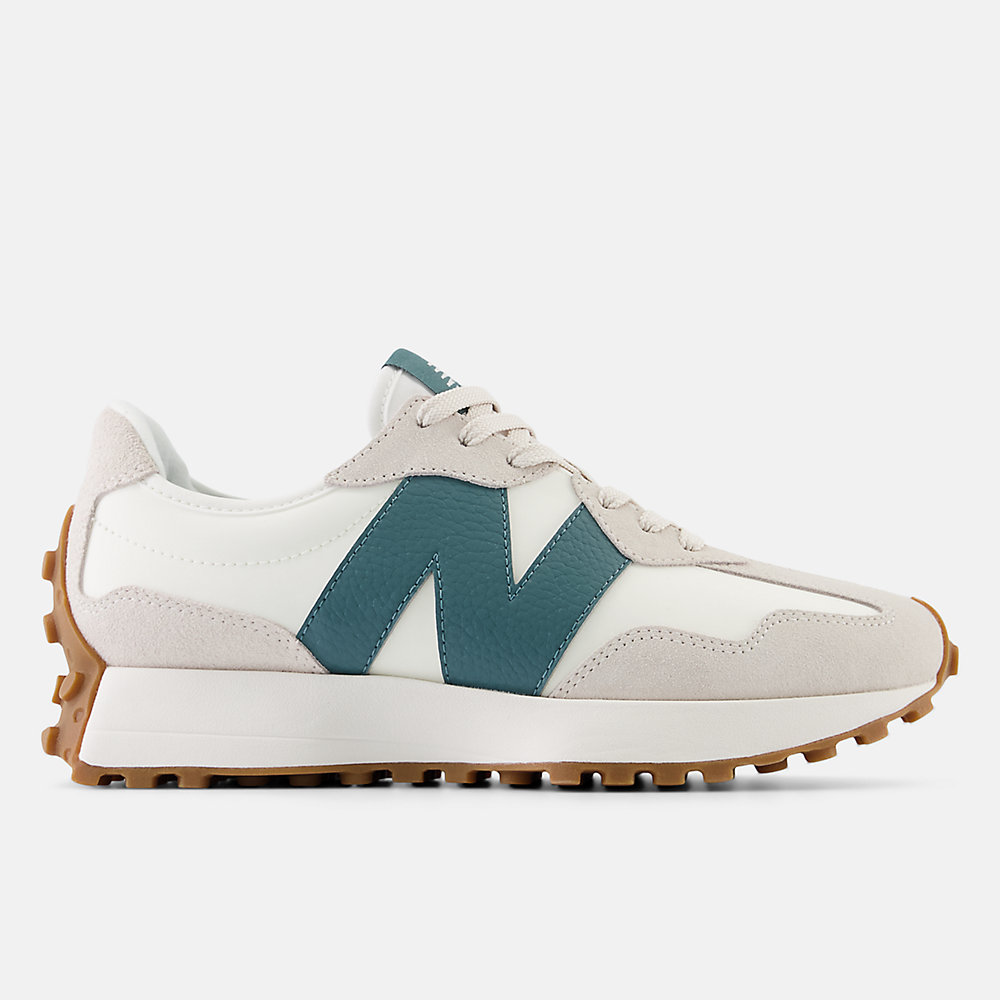 New Balance 327 Shoes Moonbeam with New Spruce